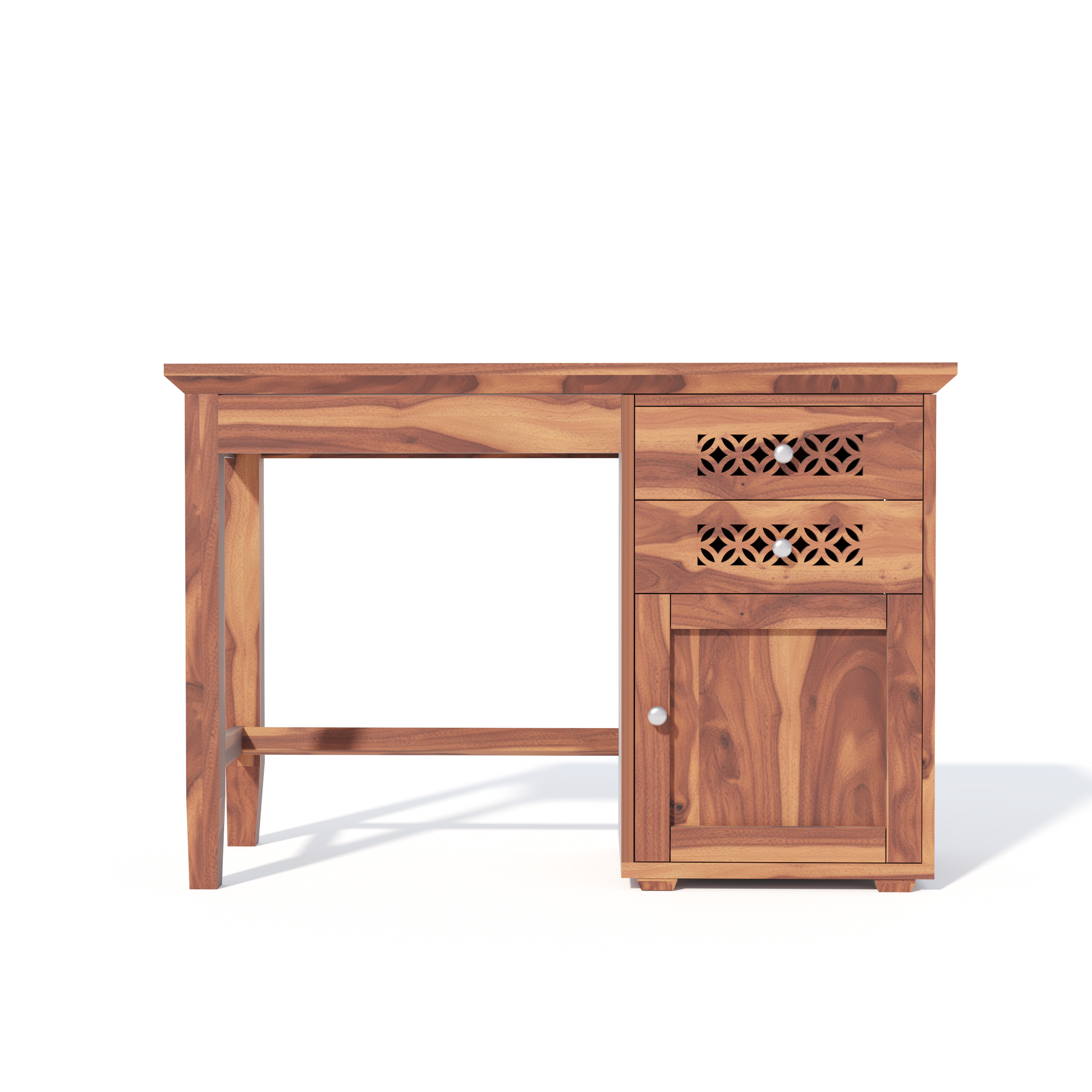 Florestawud Solid Sheesham Wood Study Table with Chair – Honey Finish