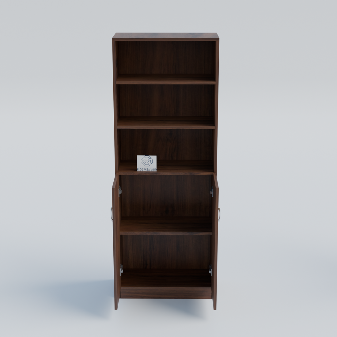 Florestawud Wooden Kitchen Storage Cabinet with Shelves – Wenge Color