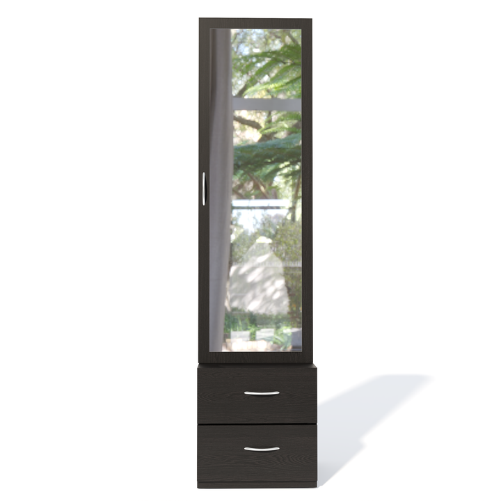 Florestawud Engineered Wood Dressing Table with Mirror & Drawers – Wenge Finish