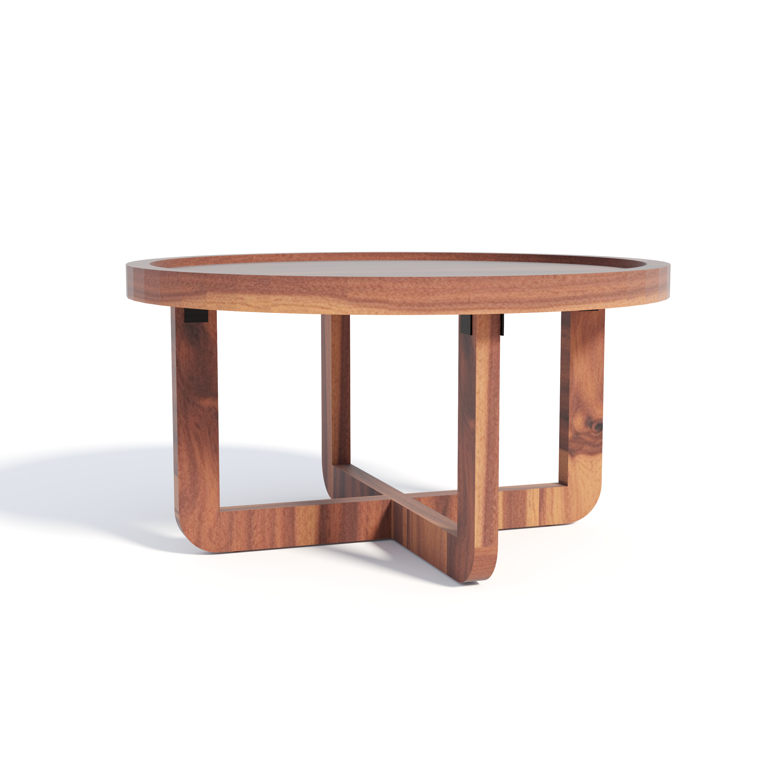 Florestawud Solid Sheesham Wood Round Coffee Table – Honey Finish