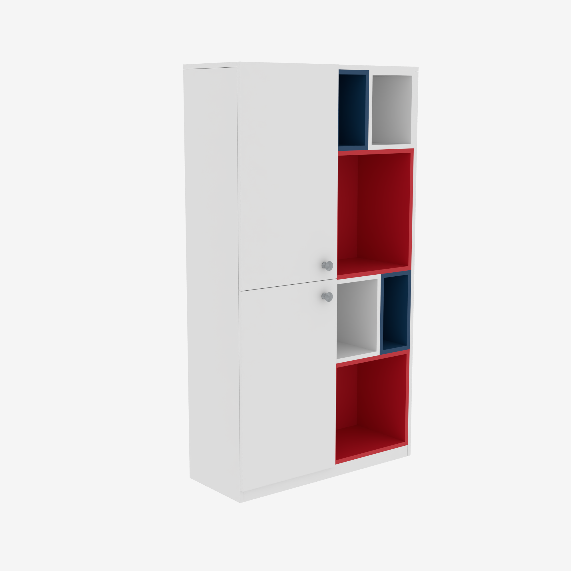Florestawud Kids Book Storage Cabinet with Shelves – White Finish