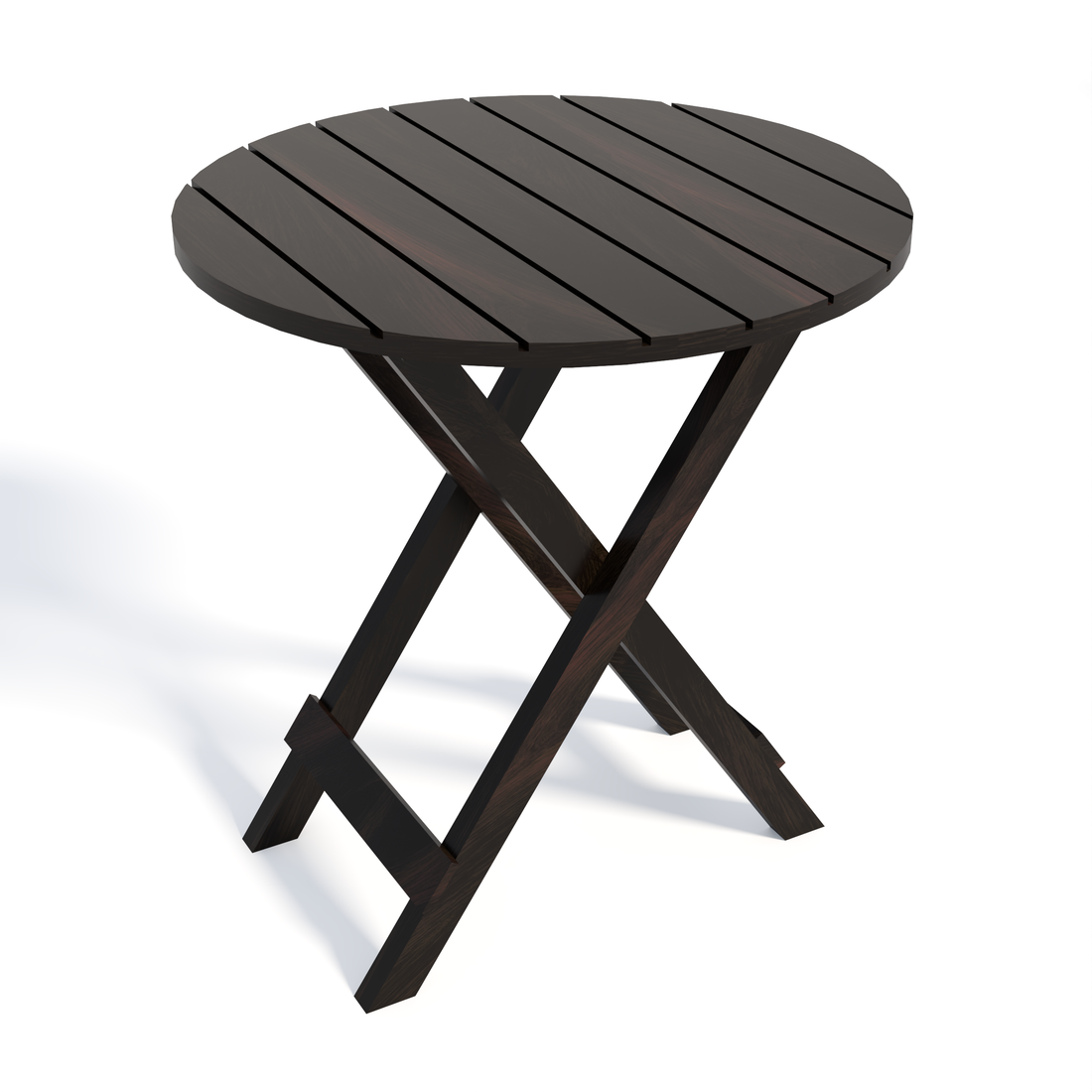 Florestawud Solid Sheesham Wood Outdoor Bistro Set – Walnut Finish
