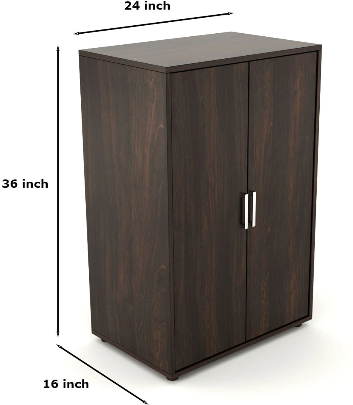 Modern Wooden Storage Cabinet with Double Doors
