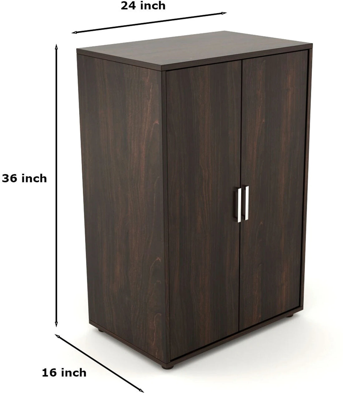 Modern Wooden Storage Cabinet with Double Doors