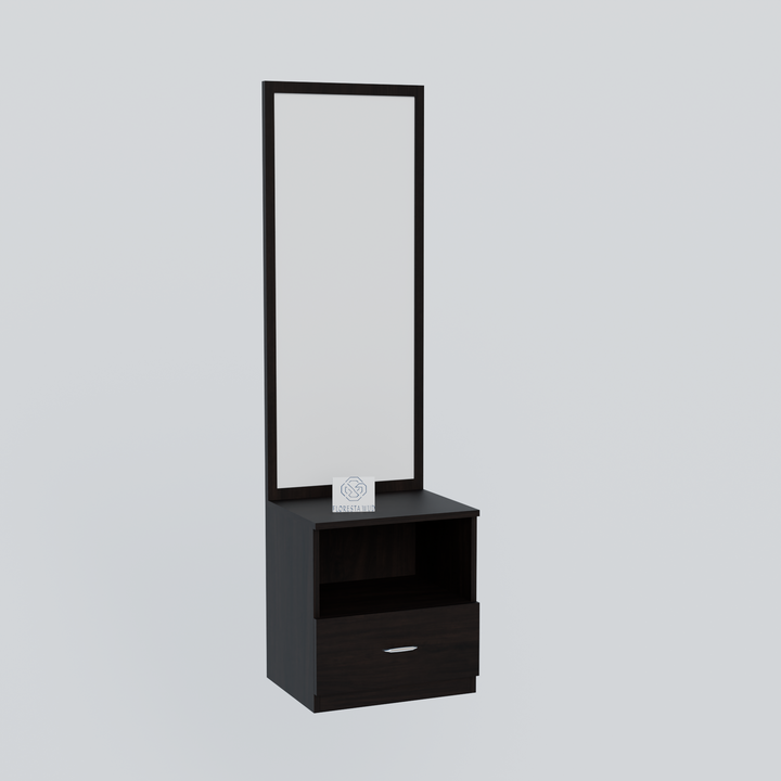 Florestawud Engineered Wood Dressing Table with Mirror – Wenge Finish