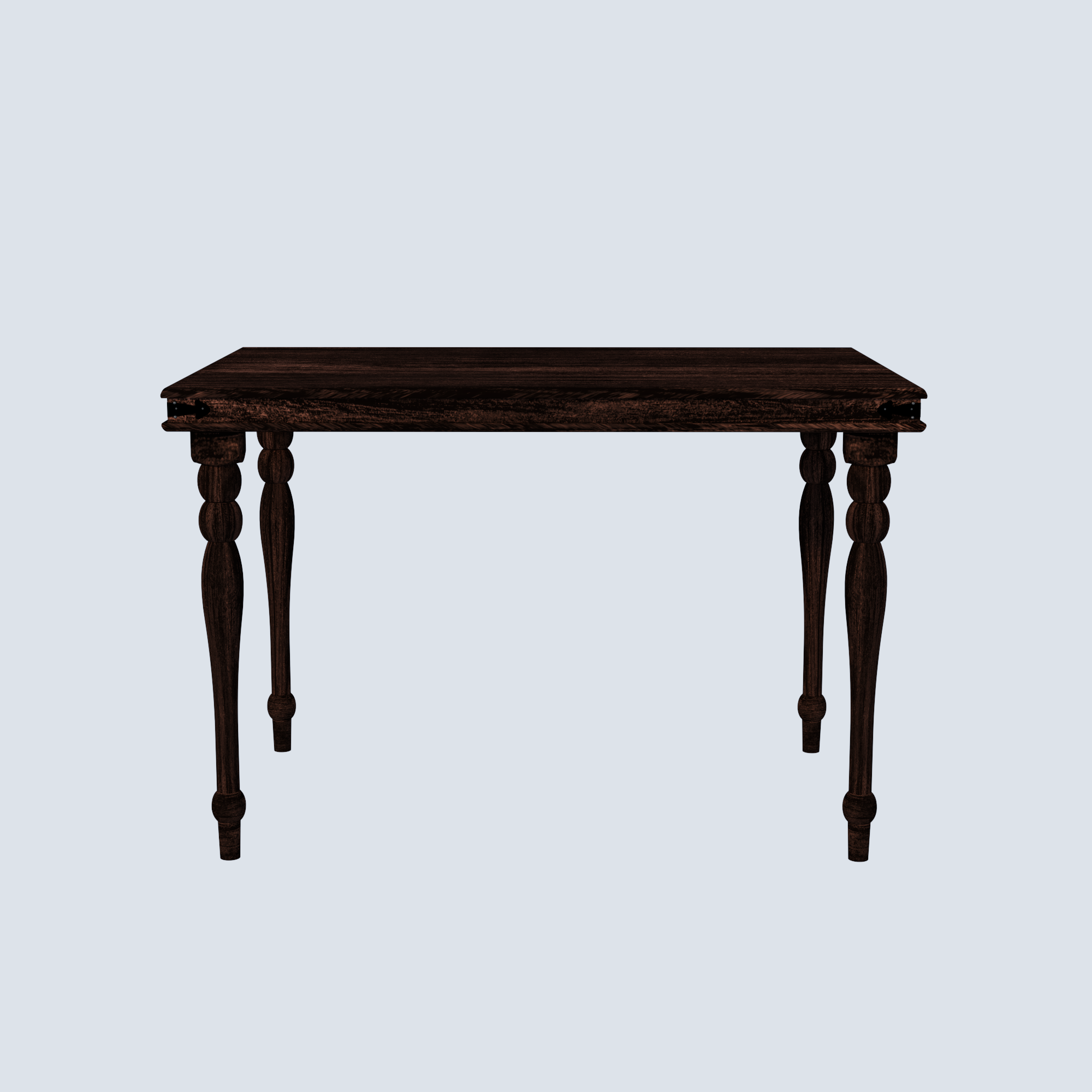 Florestawud Solid Sheesham Wood 4 Seater Dining Table Set – Walnut Finish