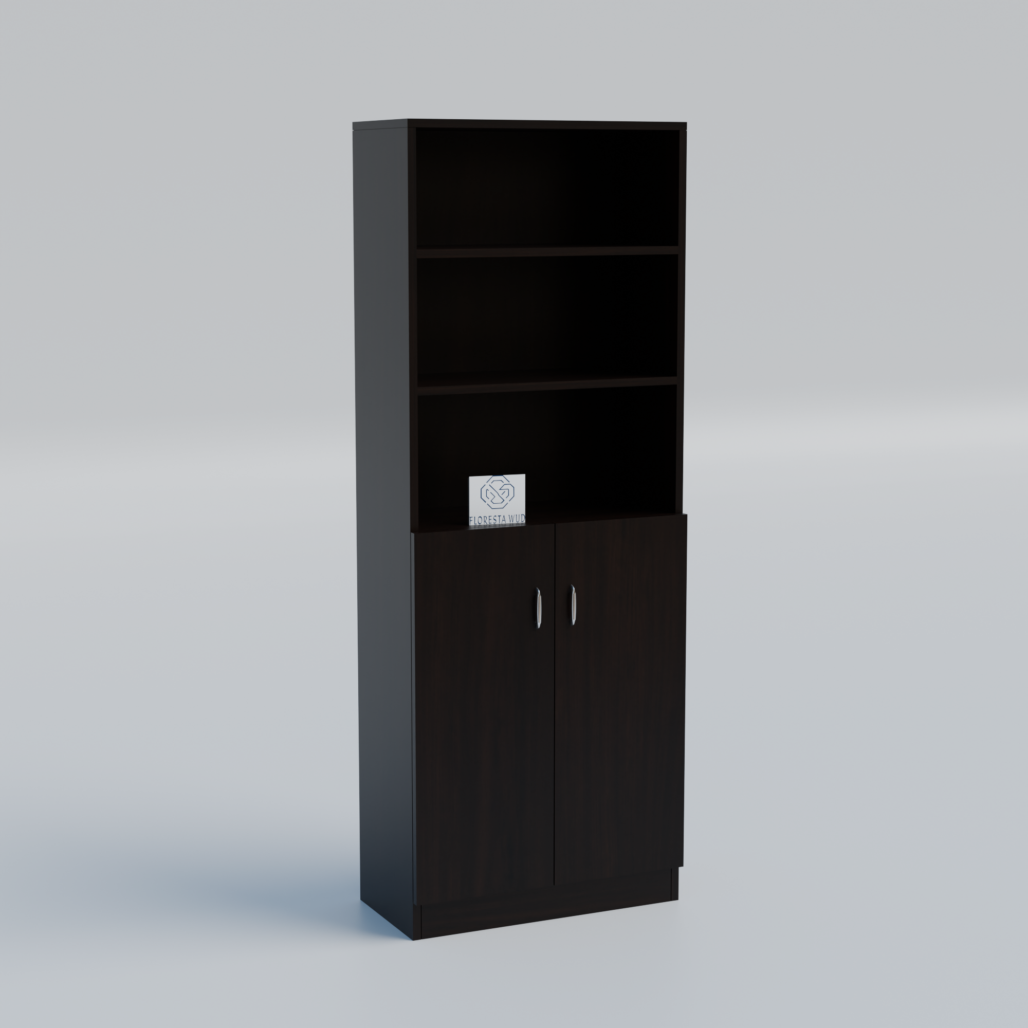Florestawud Wooden Kitchen Storage Cabinet with Shelves – Wenge Color