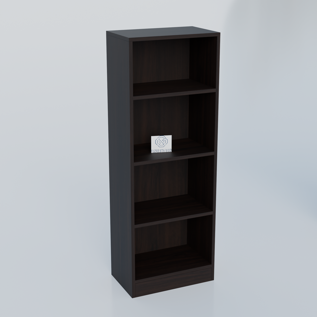 Florestawud Engineered Wood 4-Tier Open Kitchen Storage Rack – Wenge Finish