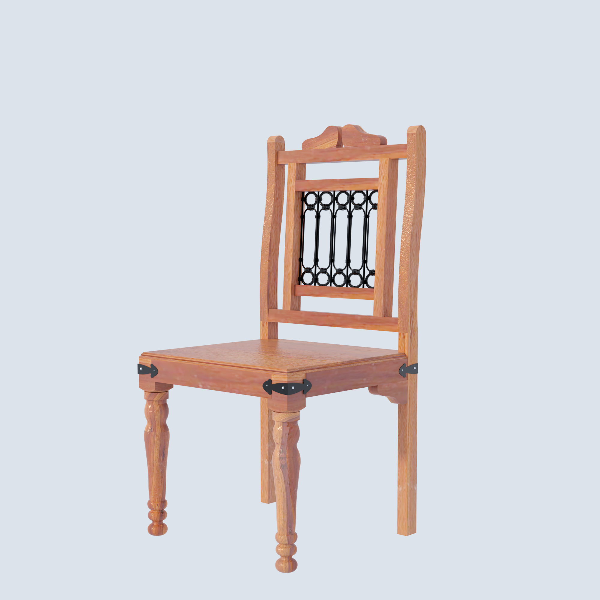 Florestawud Solid Sheesham Wood 6 Seater Dining Table Set – Honey Finish