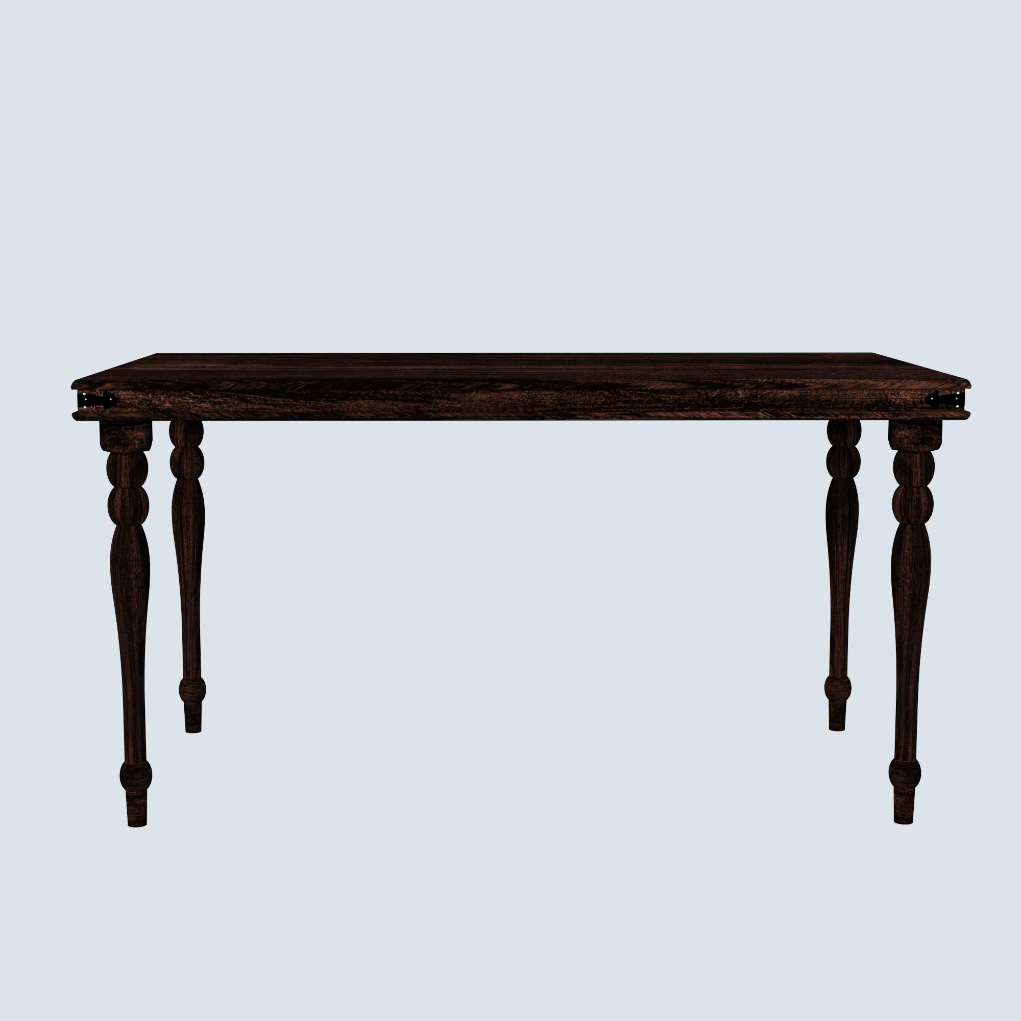 Florestawud Solid Sheesham Wood 6 Seater Dining Table Set – Walnut Finish