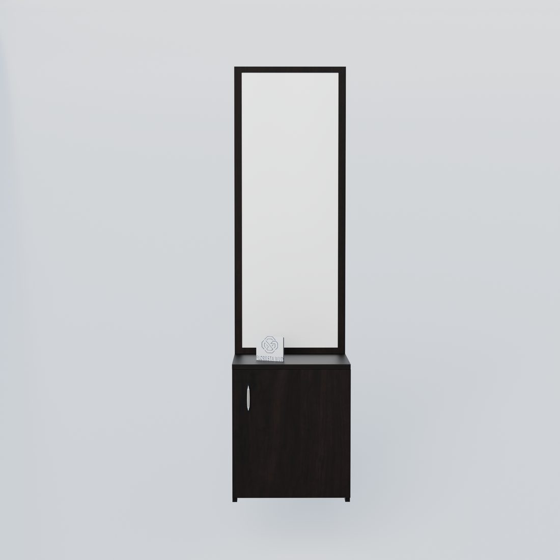 Florestawud Wooden Dressing Table with Full-Length Mirror & Storage Cabinet – Wenge Finish