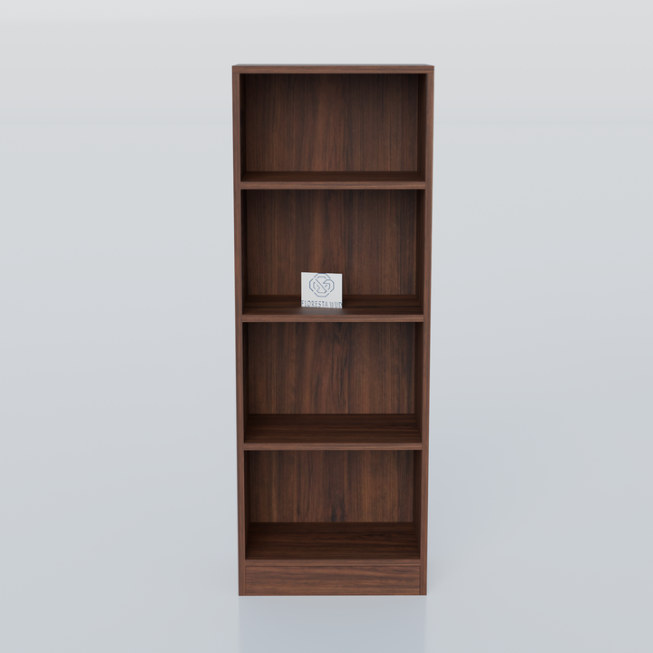 Florestawud Engineered Wood 4-Tier Open Kitchen Storage Rack – Brown Finish