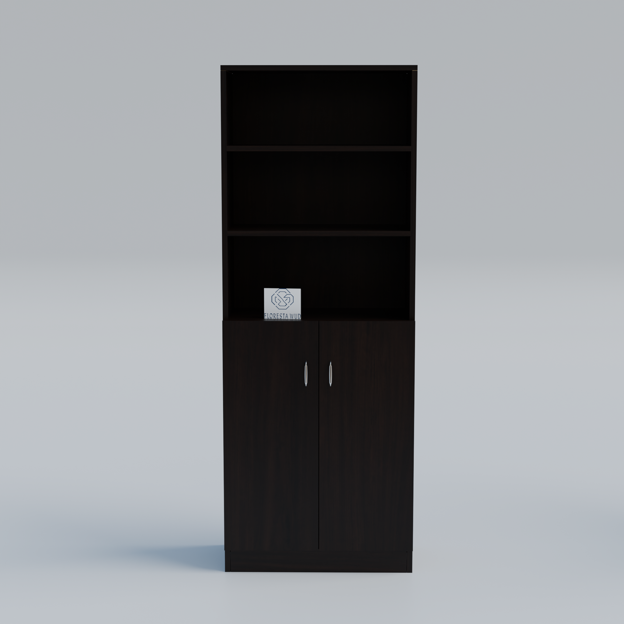 Florestawud Wooden Kitchen Storage Cabinet with Shelves – Wenge Color