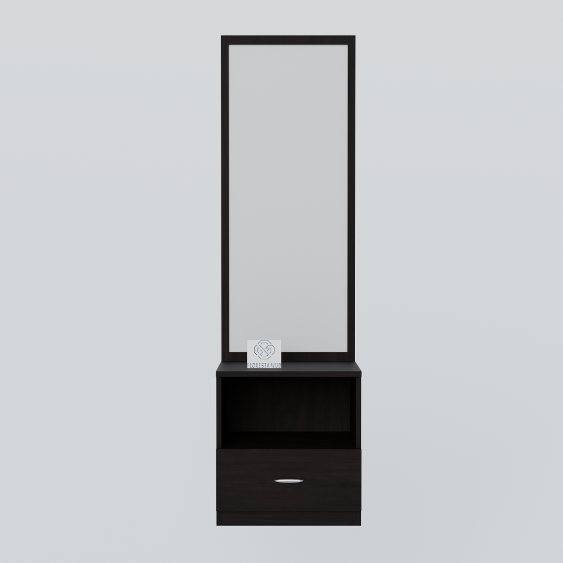 Florestawud Engineered Wood Dressing Table with Mirror – Wenge Finish