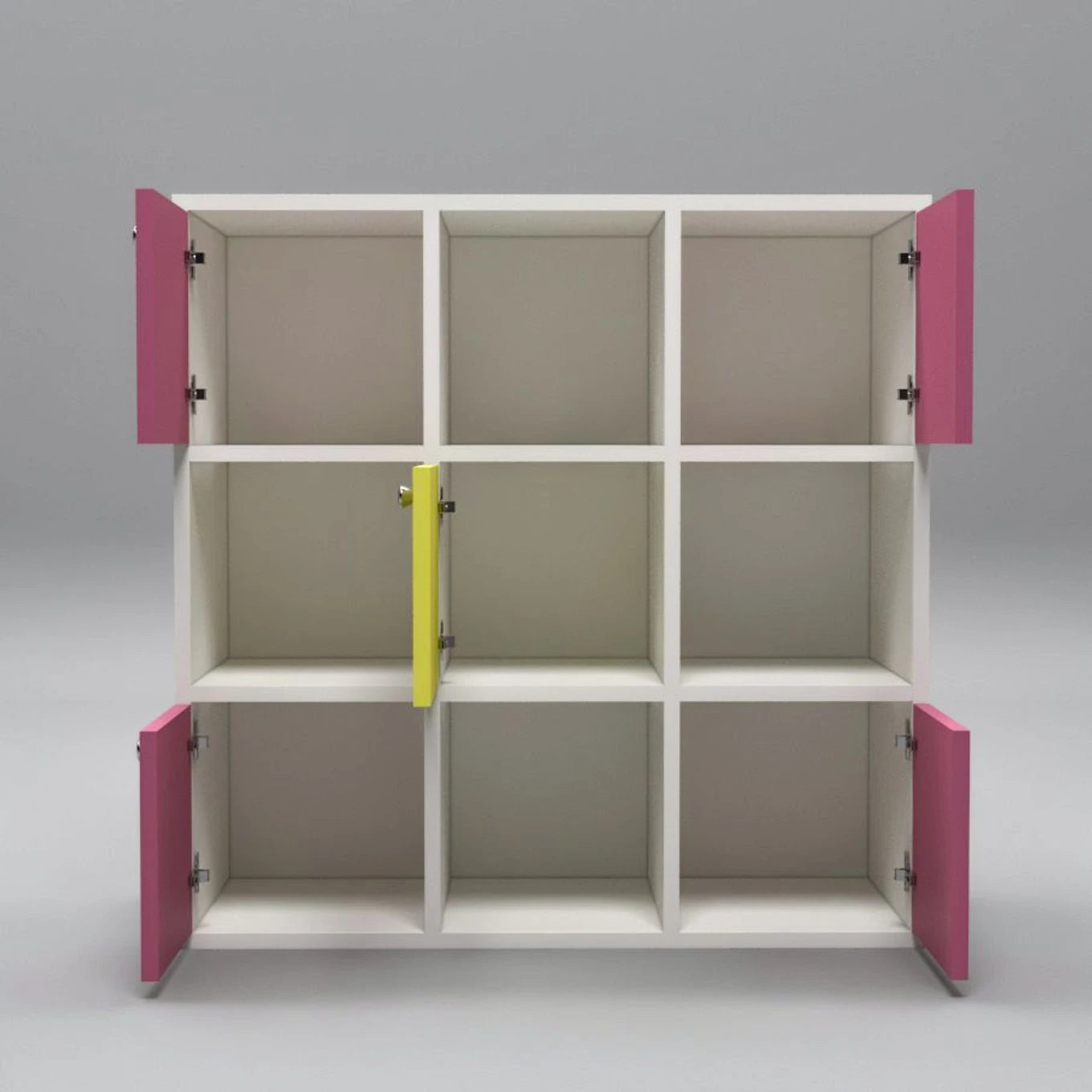 Floresta Wud Kids Storage Organizer Cabinet (White & Pink)
