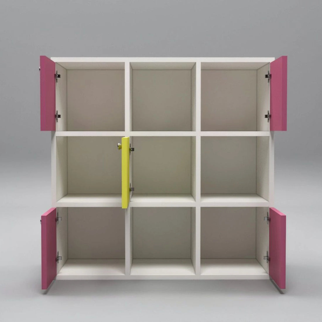 Floresta Wud Kids Storage Organizer Cabinet (White & Pink)