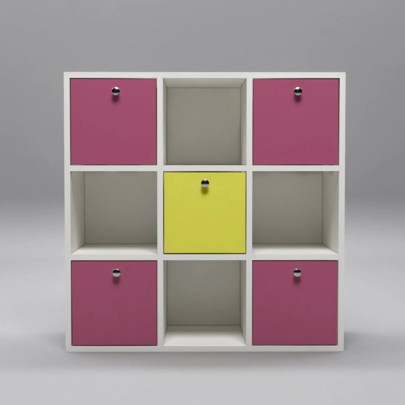Floresta Wud Kids Storage Organizer Cabinet (White & Pink)