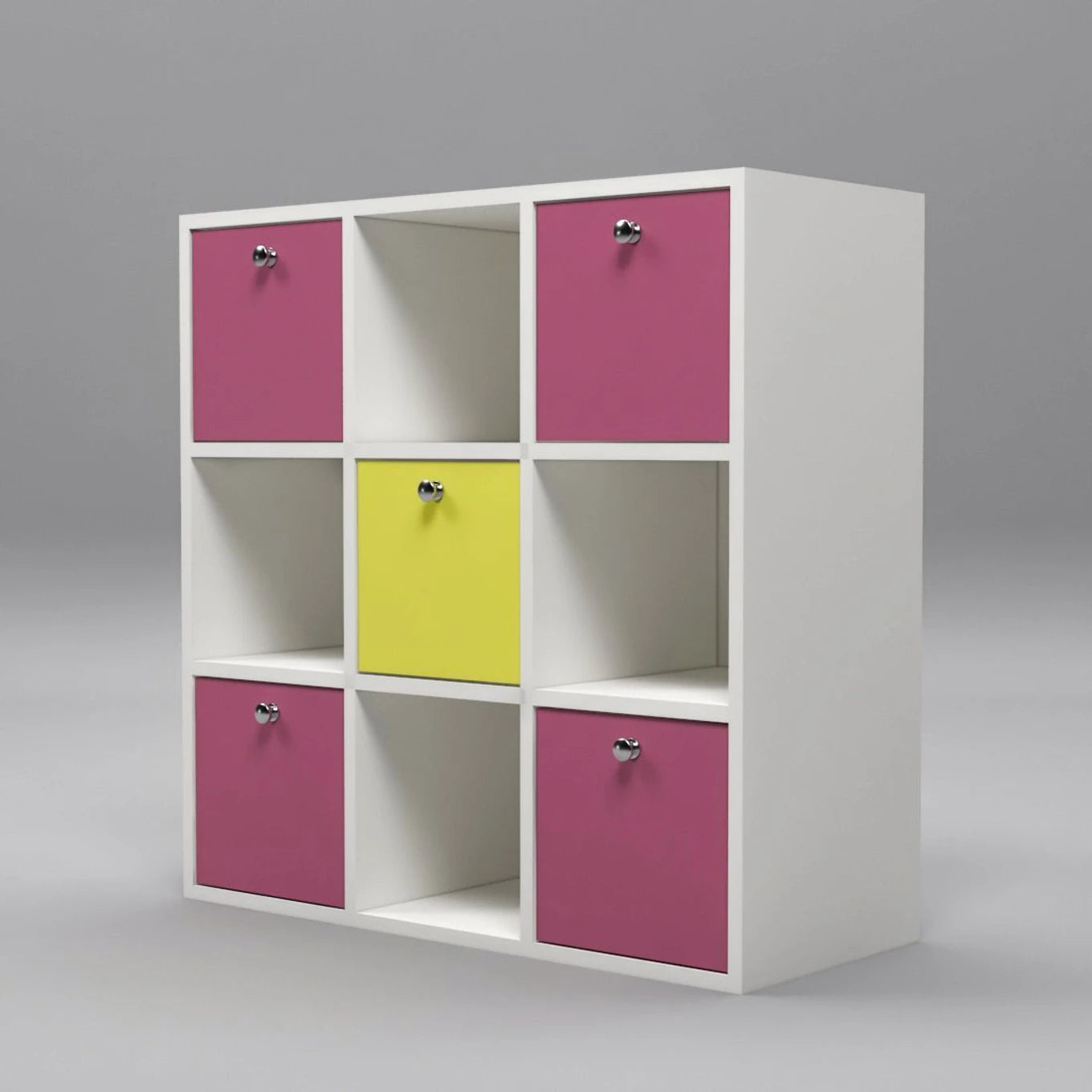 Floresta Wud Kids Storage Organizer Cabinet (White & Pink)