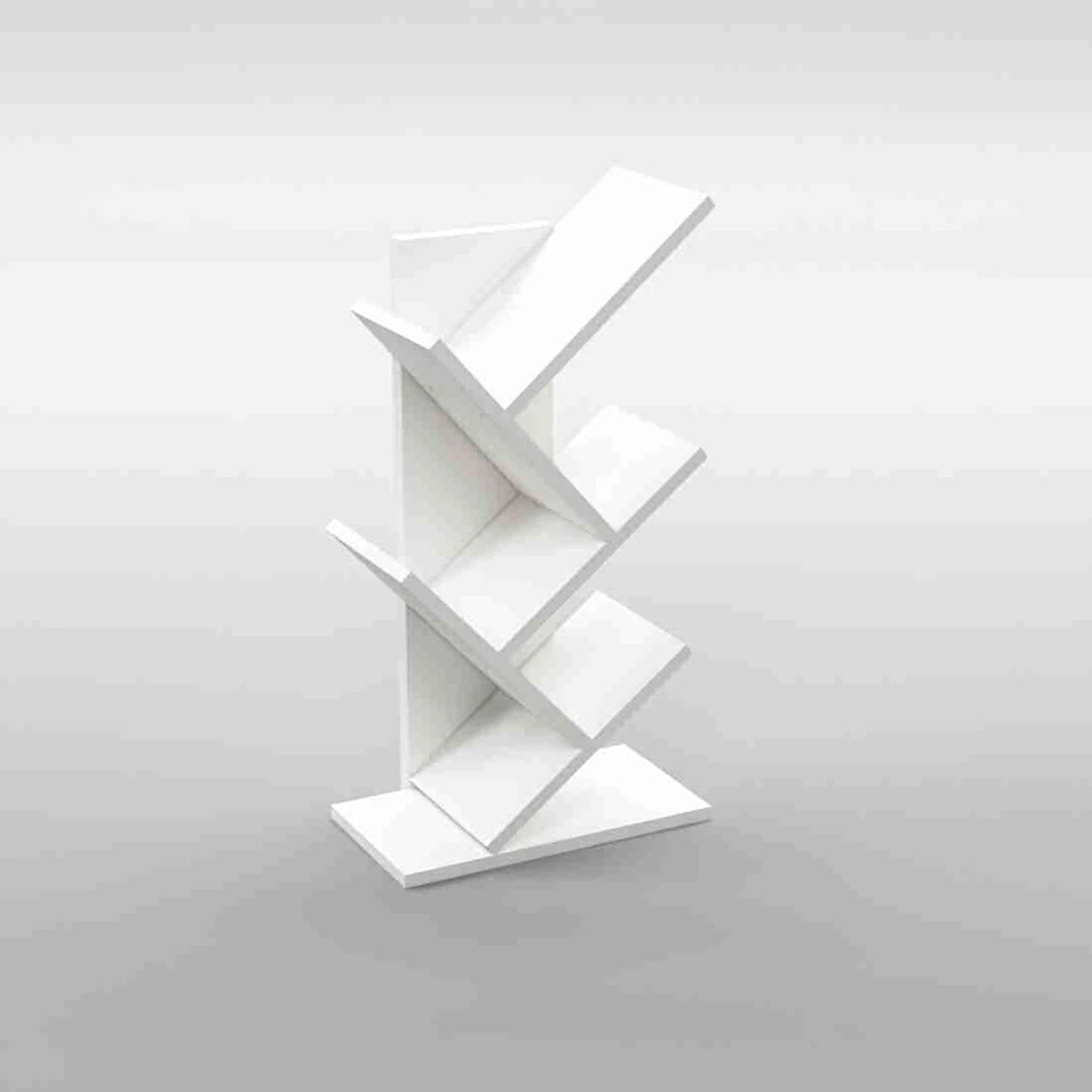 Floresta Wud Engineered Wood Tree Bookshelf (White Finish)