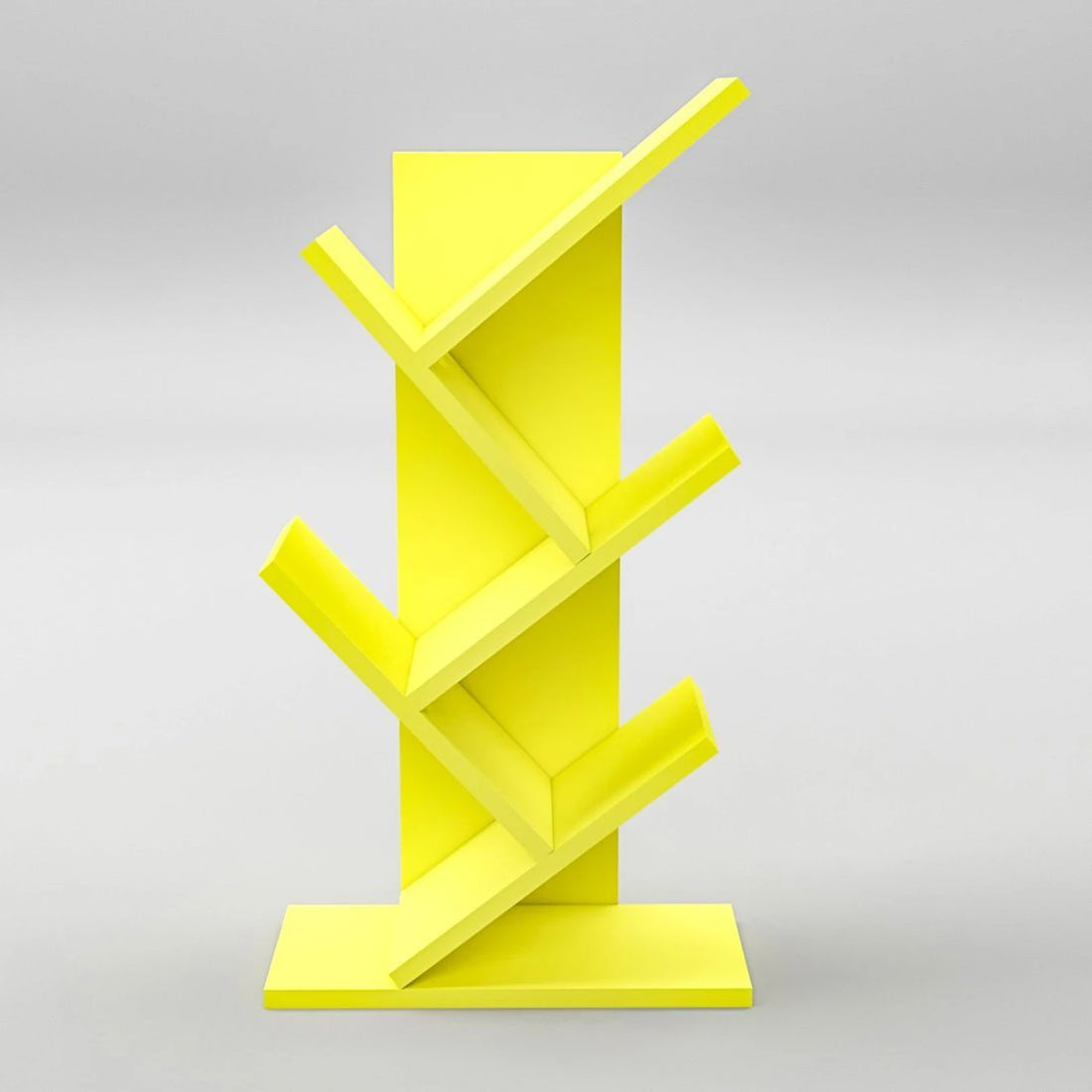 Floresta Wud Engineered Wood Tree Bookshelf (Yellow Finish)