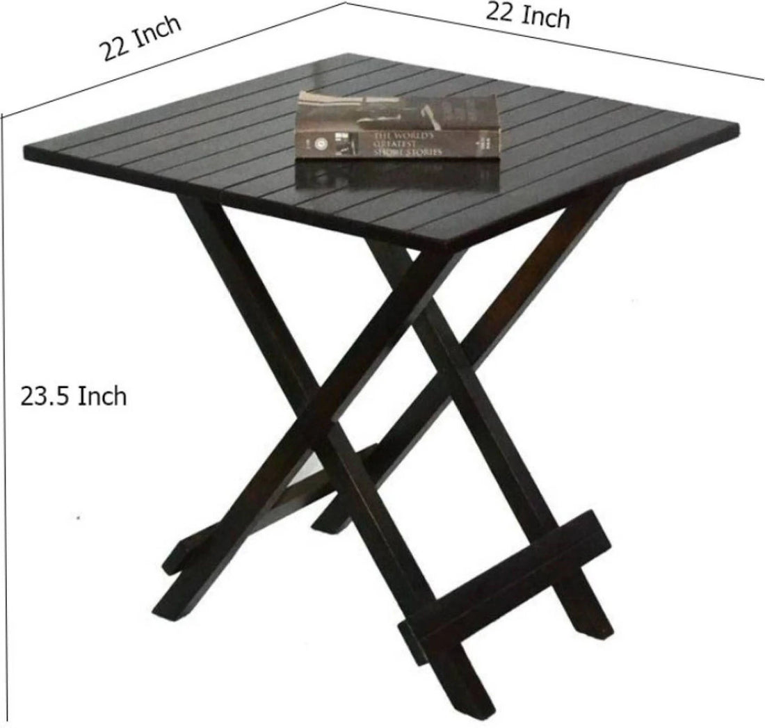 Floresta Wud Foldable Coffee Table (Dark Walnut Finish)