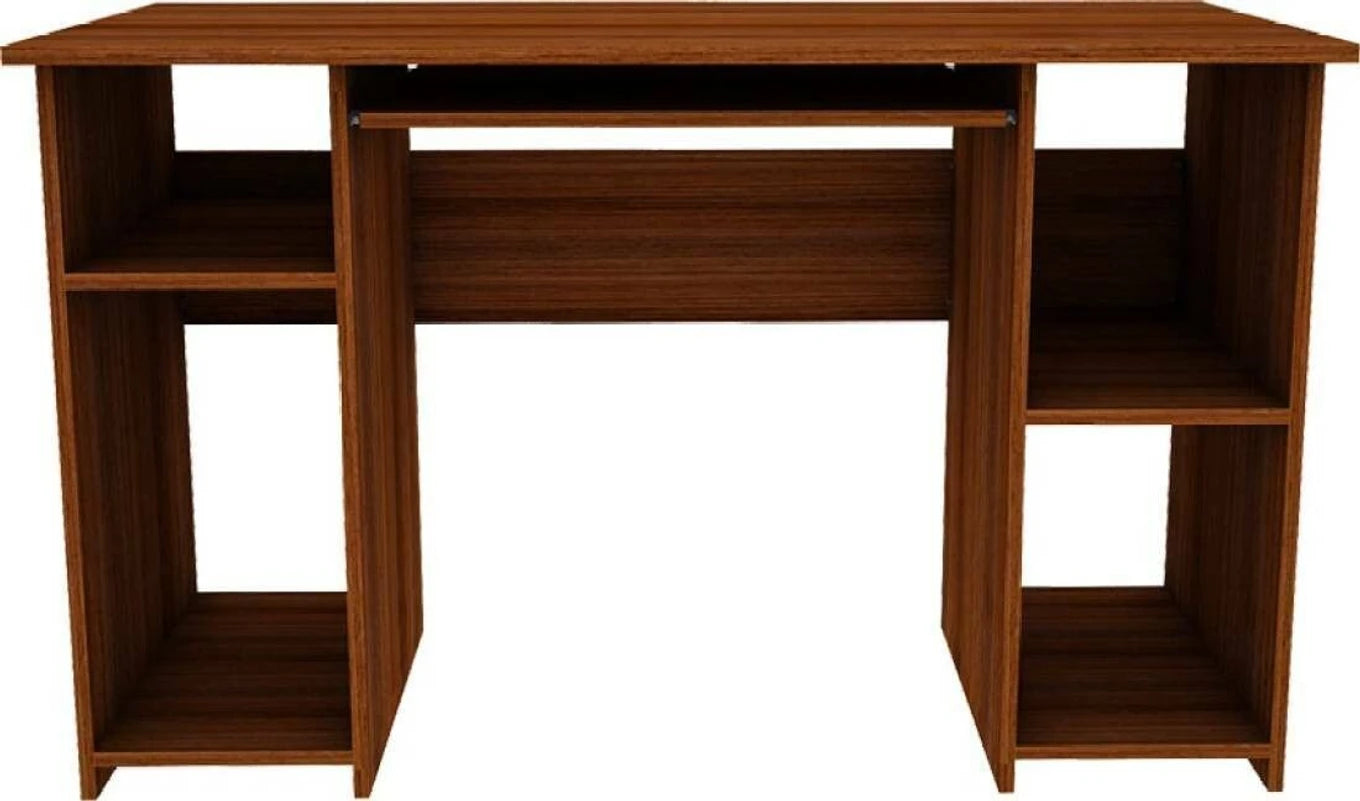 Floresta Wud Computer Study Desk with Shelves (Teak Finish)
