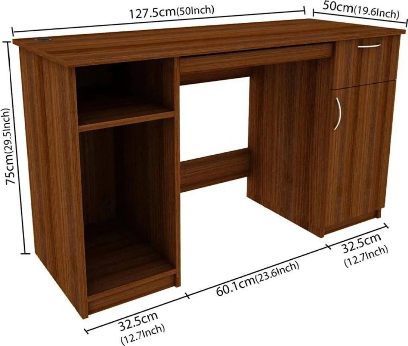 Floresta Wud Sheesham Wood Study Table with Storage