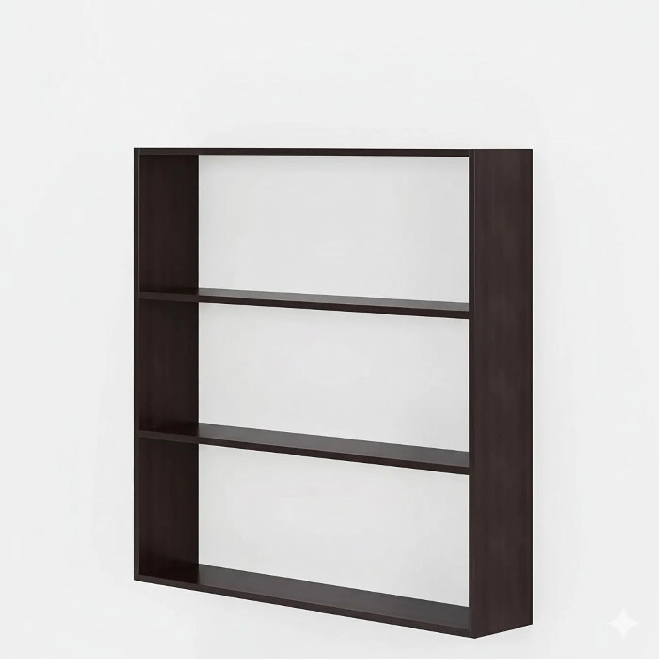 Modern Wooden Wall Mounted Kitchen Storage Shelf with 3 Tier Display Rack