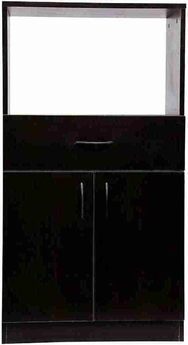 Modern Wooden Microwave Oven Stand with Storage Cabinet & Drawer