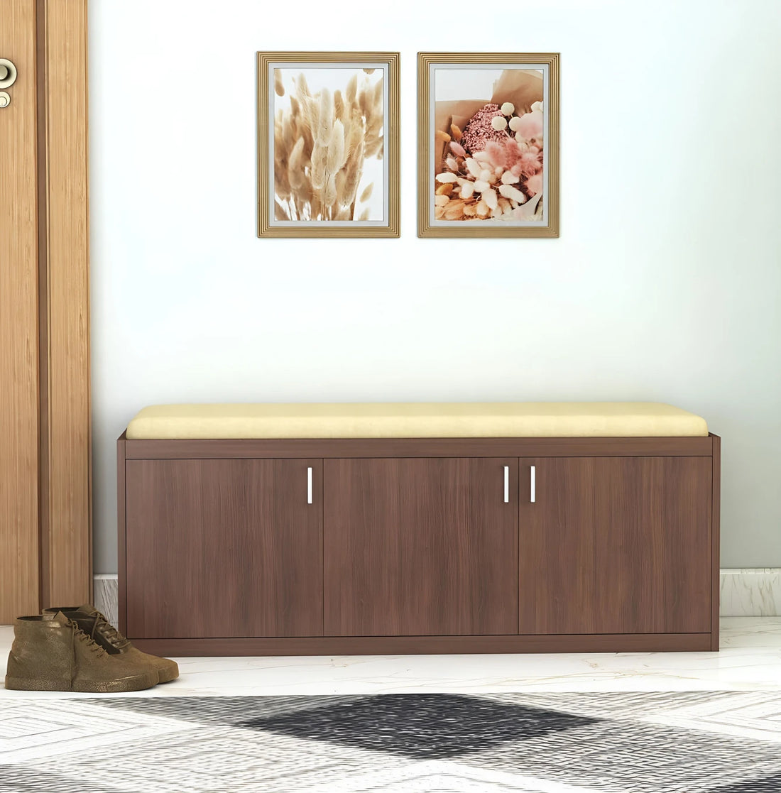 Floresta Wud Engineered Wood Shoe Cabinet (Wenge Finish)