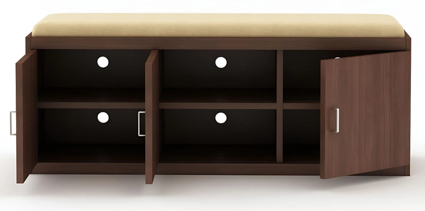 Floresta Wud Engineered Wood Shoe Cabinet (Wenge Finish)