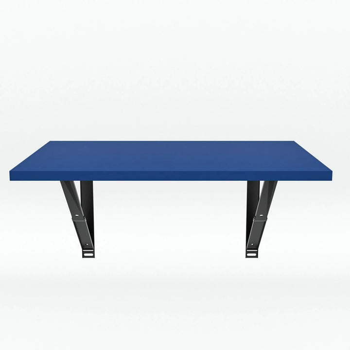 Floresta Wud Wall Mounted Foldable Study Table (Blue Finish)
