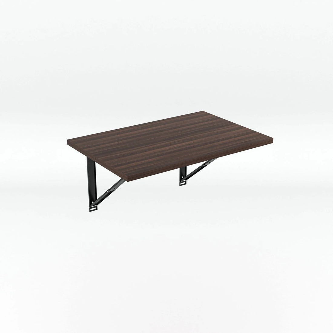 Floresta Wud Wall Mounted Foldable Study Table (Walnut Finish)