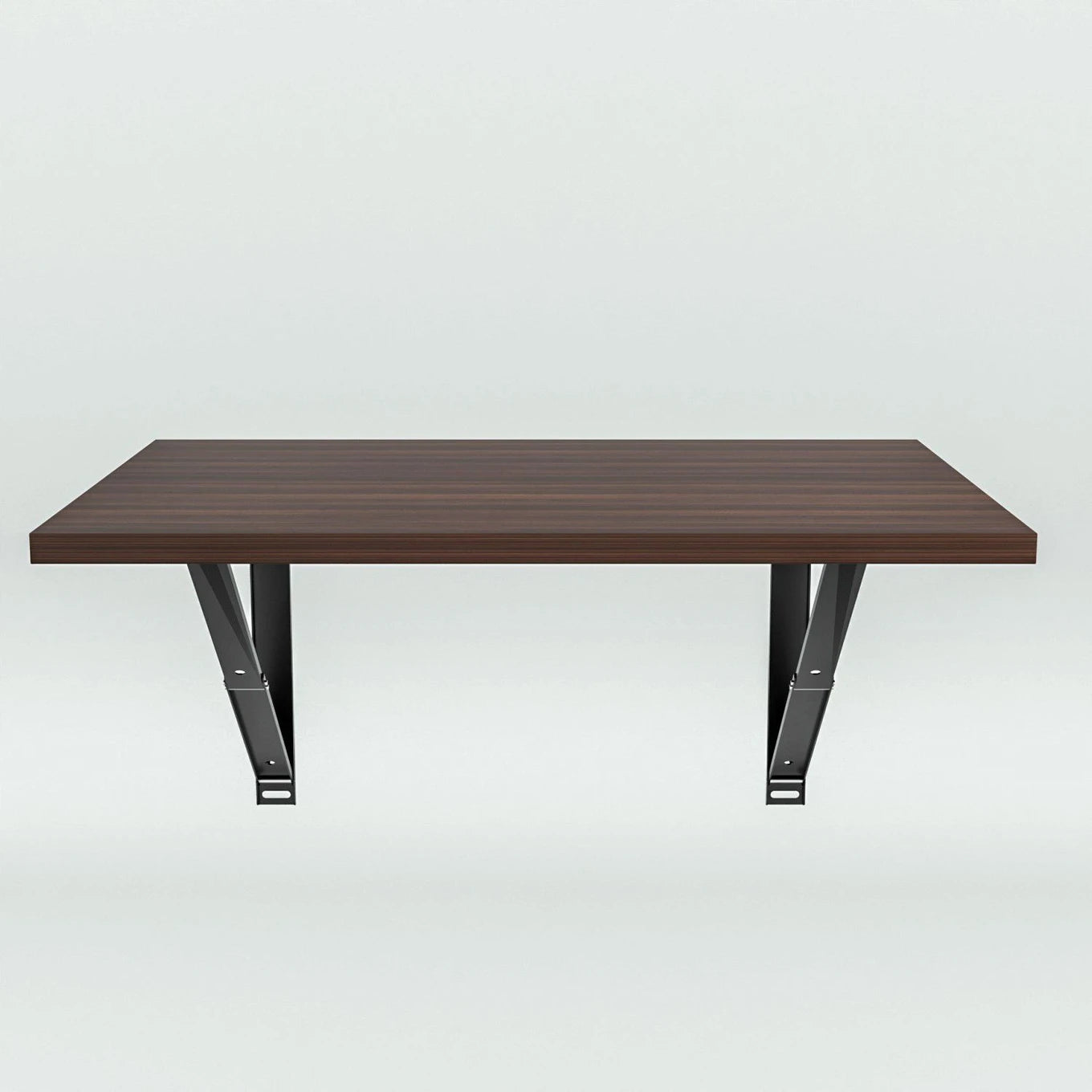 Floresta Wud Wall Mounted Foldable Study Table (Walnut Finish)