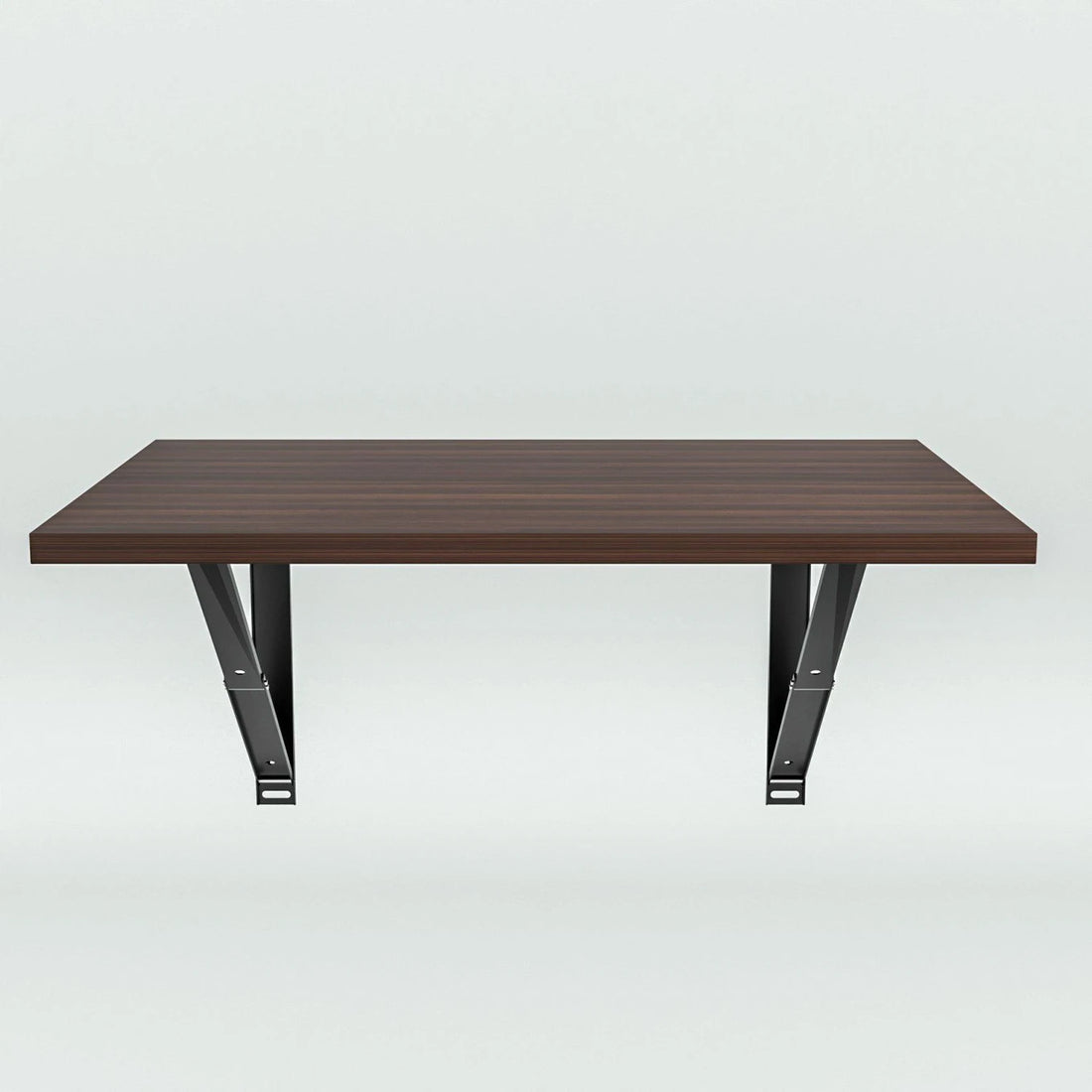 Floresta Wud Wall Mounted Foldable Study Table (Walnut Finish)