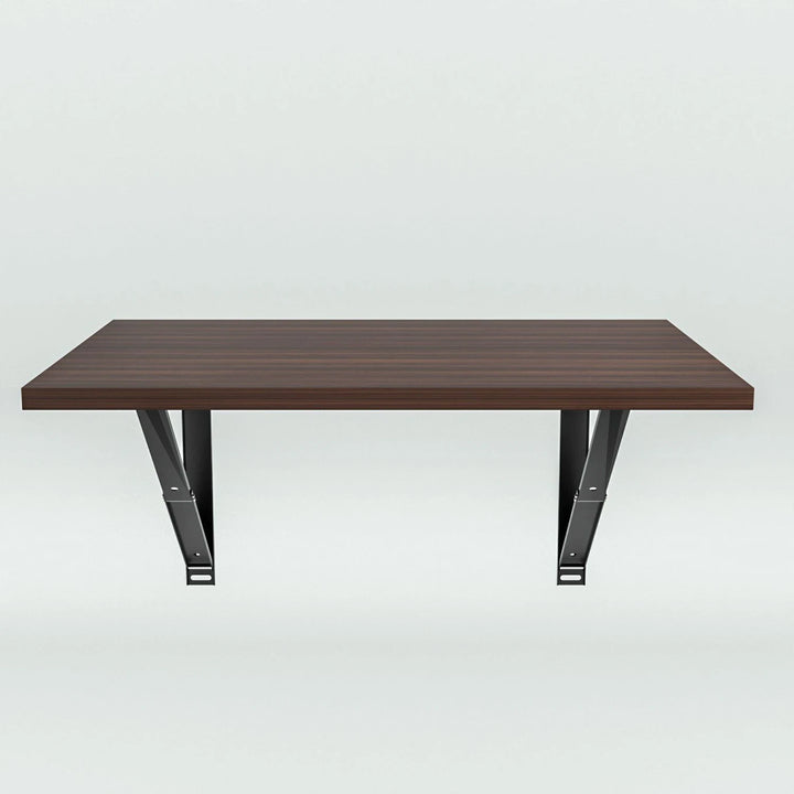Floresta Wud Wall Mounted Foldable Study Table (Walnut Finish)