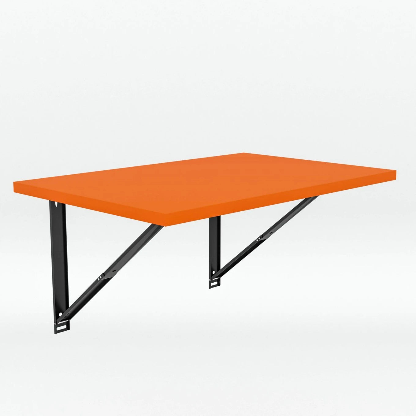 Floresta Wud Wall Mounted Foldable Study Table  (Orange Finish)