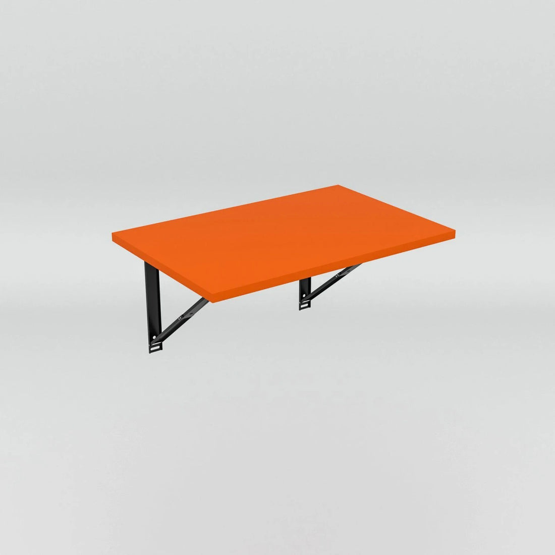 Floresta Wud Wall Mounted Foldable Study Table  (Orange Finish)