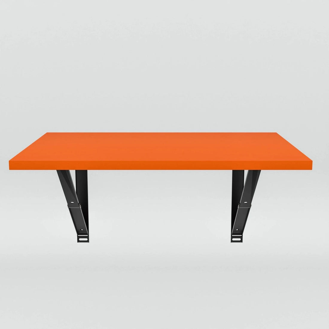 Floresta Wud Wall Mounted Foldable Study Table  (Orange Finish)
