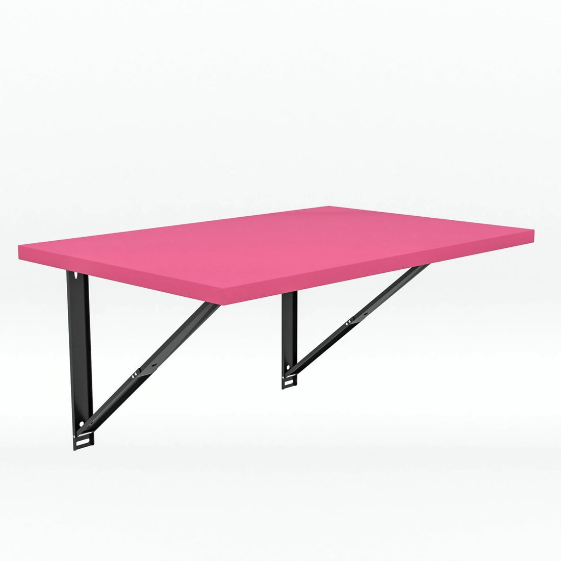 Floresta Wud Wall Mounted Foldable Study Table (Pink Finish)