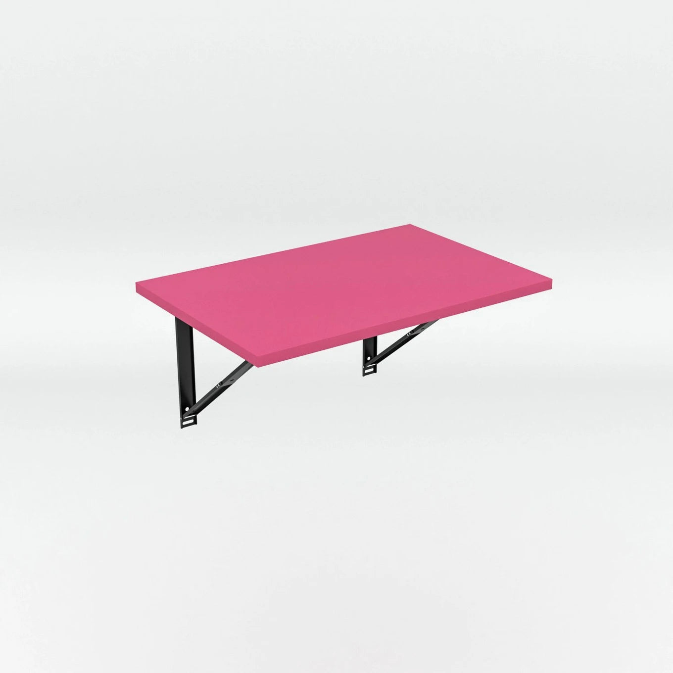 Floresta Wud Wall Mounted Foldable Study Table (Pink Finish)