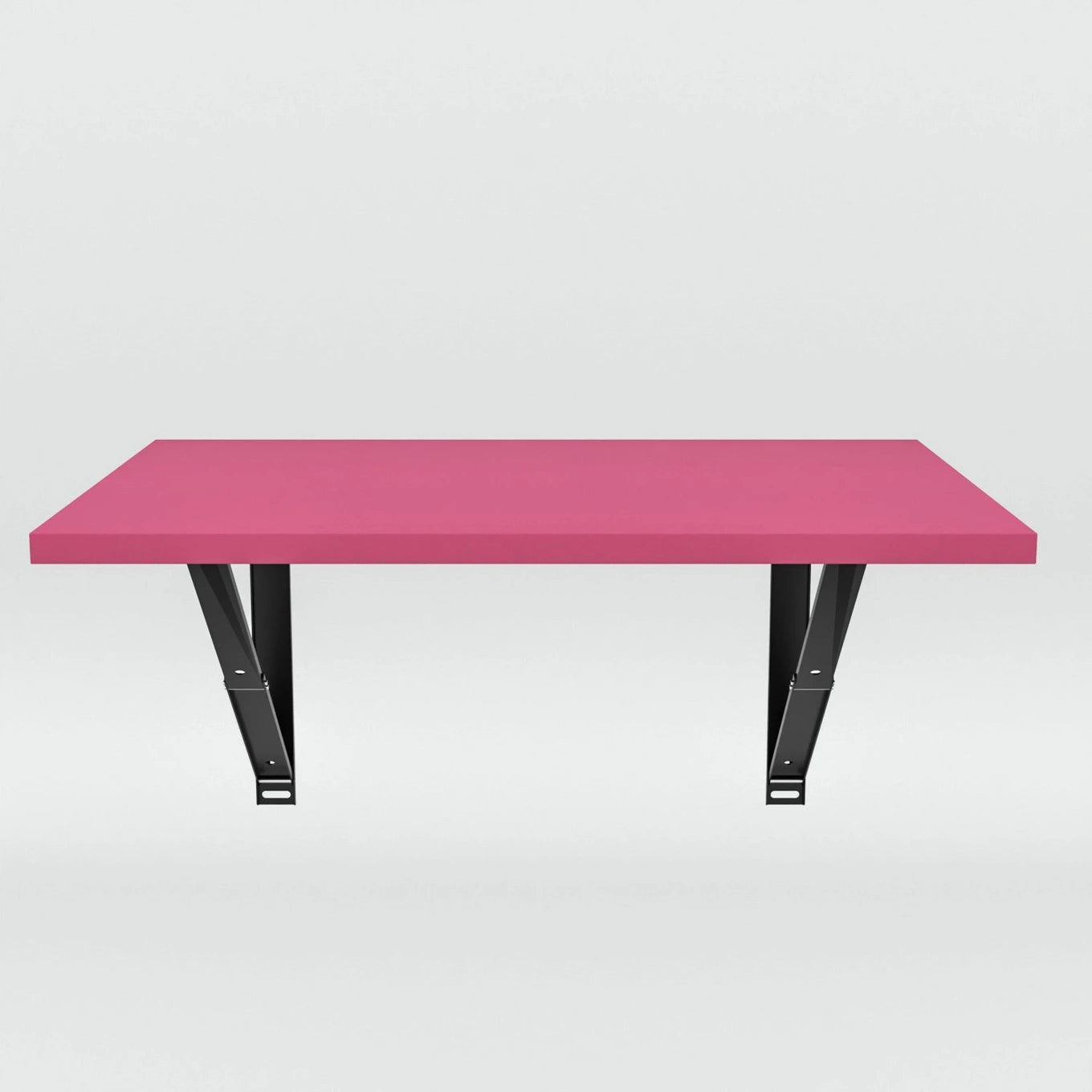 Floresta Wud Wall Mounted Foldable Study Table (Pink Finish)