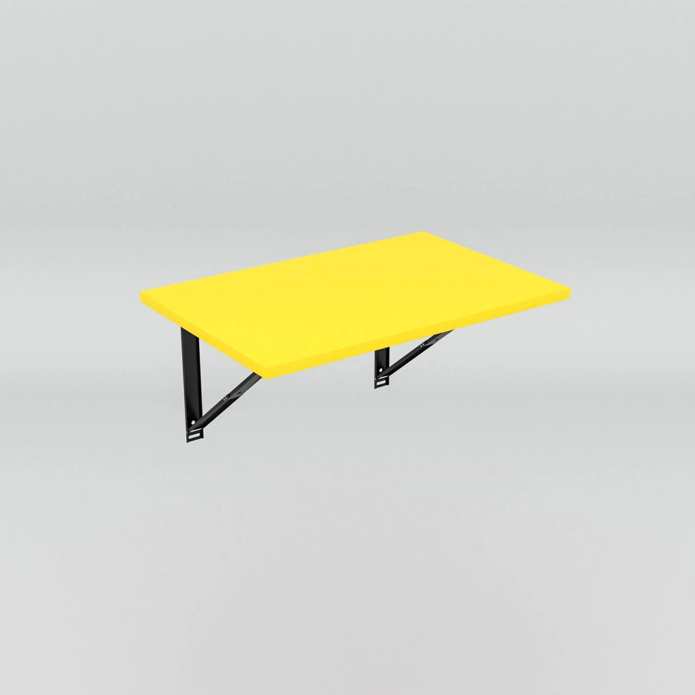 Floresta Wud Wall Mounted Foldable Study Table (Yellow Finish)