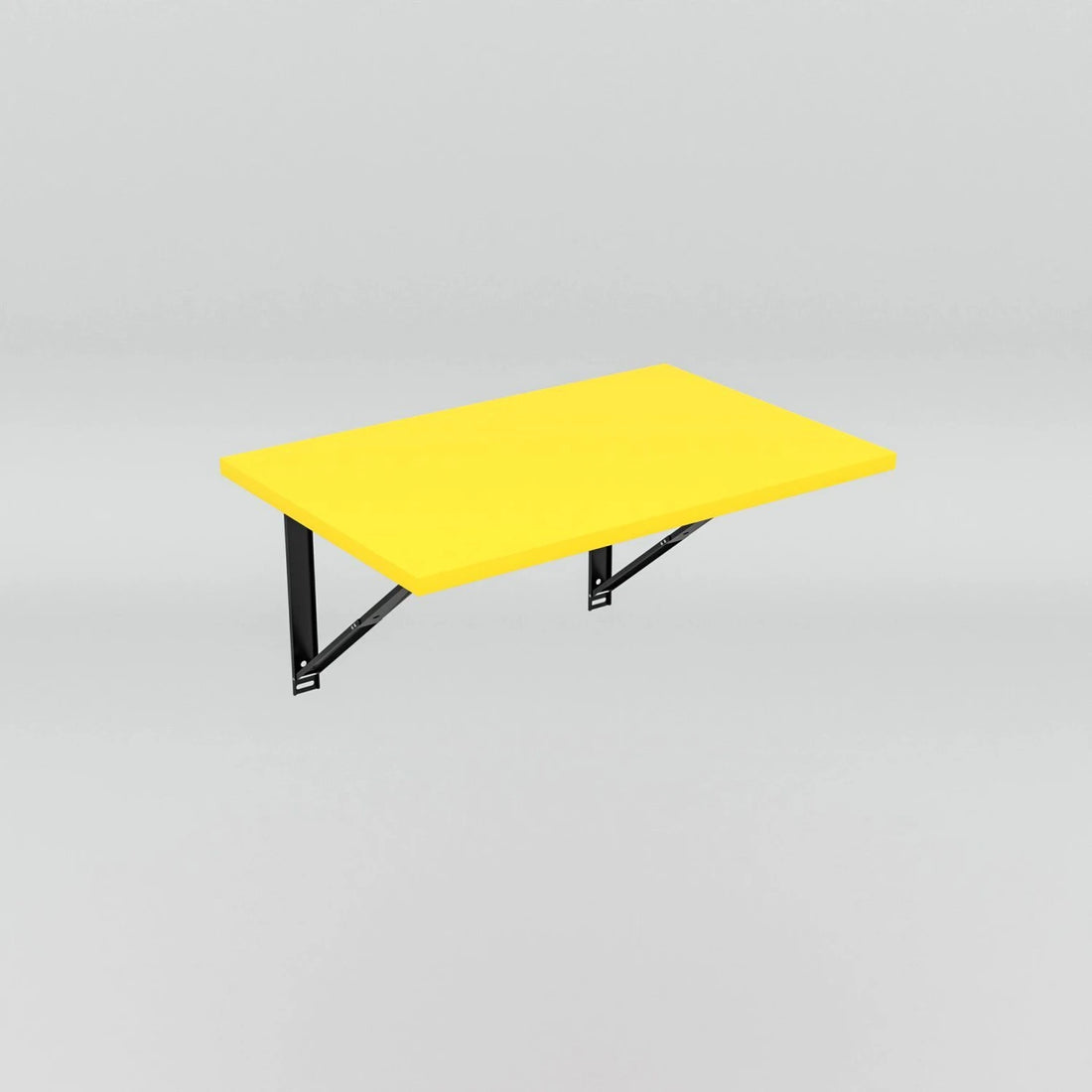 Floresta Wud Wall Mounted Foldable Study Table (Yellow Finish)
