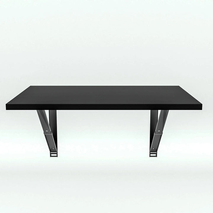 Floresta Wud Wall Mounted Foldable Study Table – Black Finish