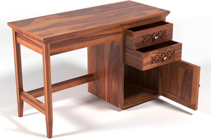 Floresta Wud Sheesham Wood Study Table with Chair