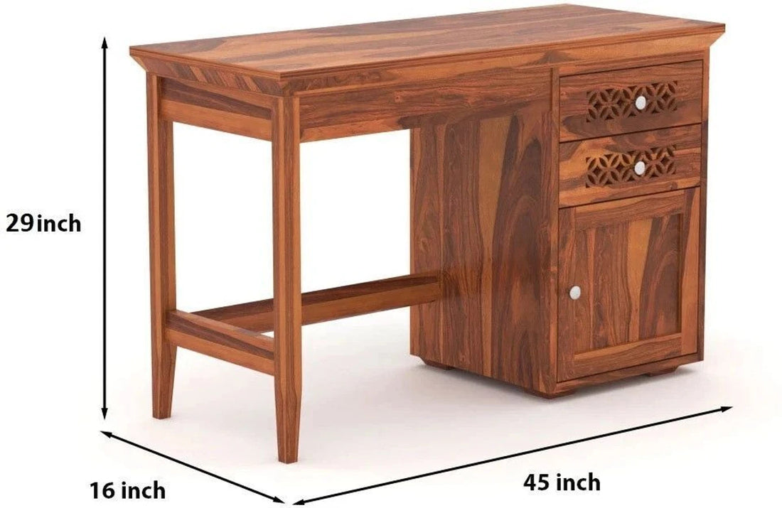 Floresta Wud Sheesham Wood Study Table with Chair