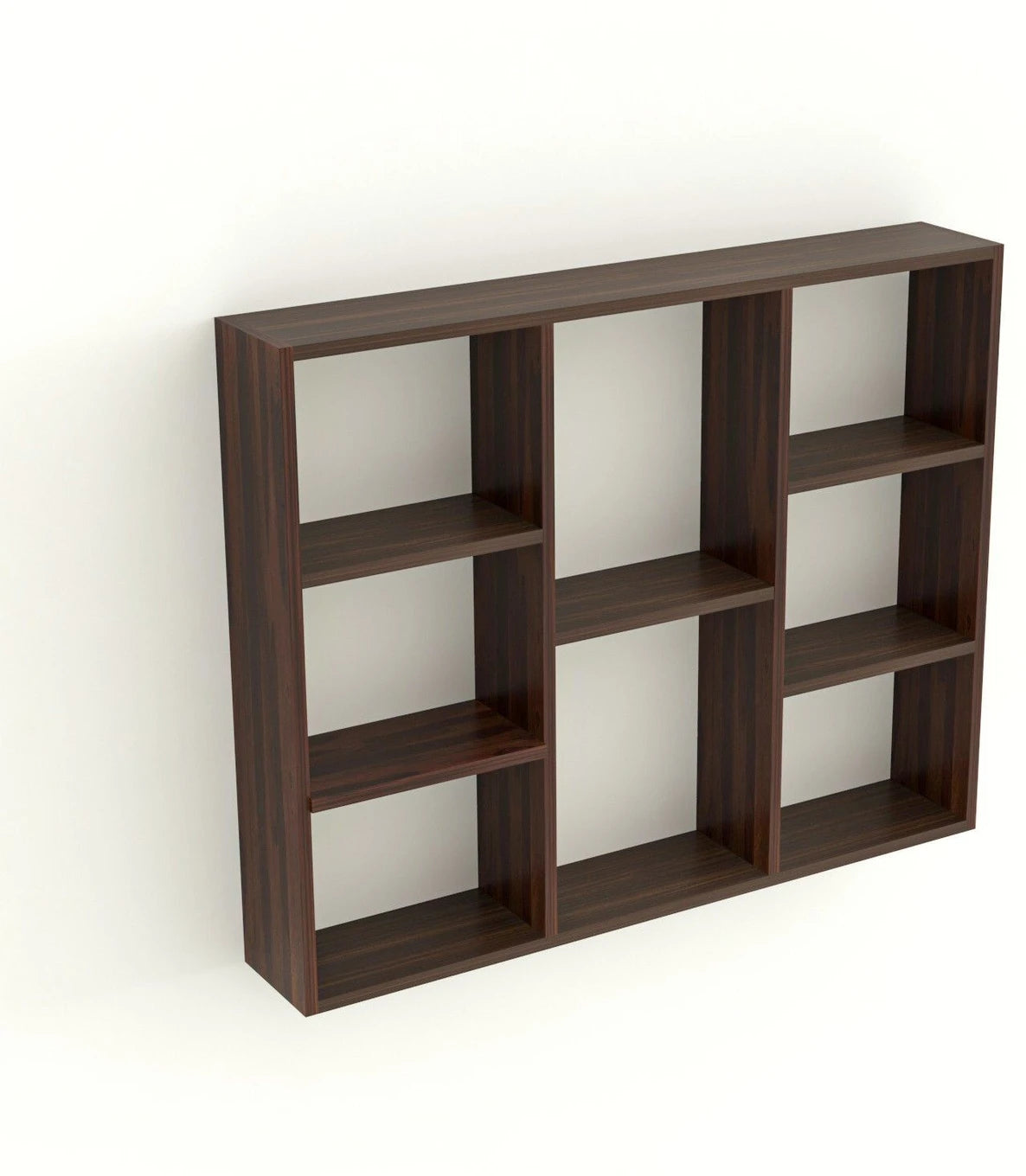 Floresta Wud Wall Mounted Display Shelf (Walnut Finish)