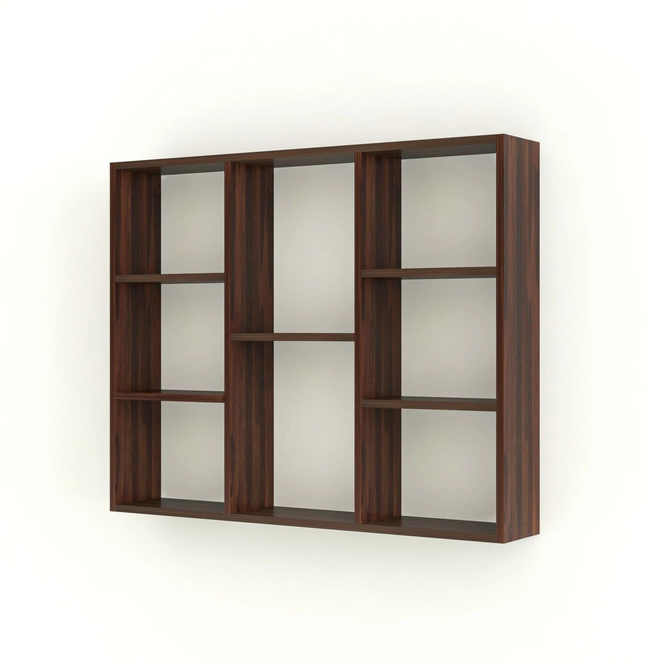 Floresta Wud Wall Mounted Display Shelf (Walnut Finish)