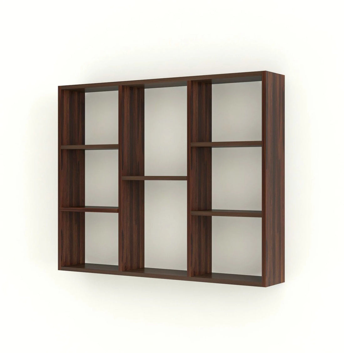 Floresta Wud Wall Mounted Display Shelf (Walnut Finish)